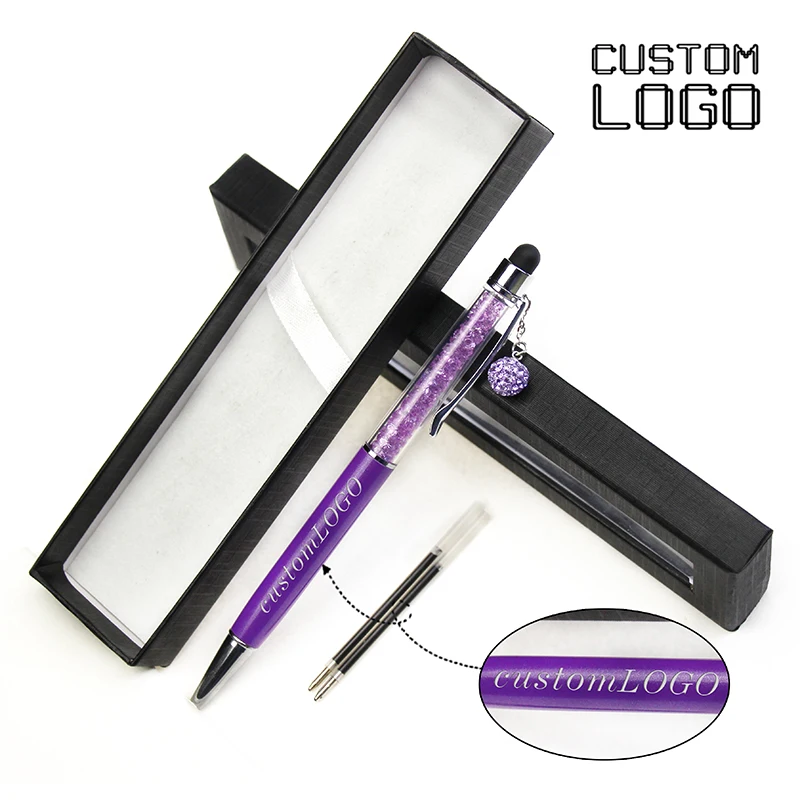 1 Set Of Custom LOGO Creative Touch Screen Metal Ballpoint Pen Crystal Gift Ballpoint Pen School Office Supplies With Pen Case
1 Set Of Custom LOGO Creative Touch Screen Metal Ballpoint Pen Crystal Gift Ballpoint Pen School Office Supplies With Pen Case