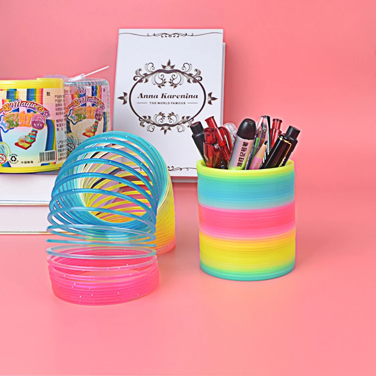 Creative Rainbow Circle Kaleidoscopic Classic Multifunctional Spring Ring Children's Elastic Toys Children's Ever-Changing Toys
Creative Rainbow Circle Kaleidoscopic Classic Multifunctional Spring Ring Children's Elastic Toys Children's Ever-Changing Toys