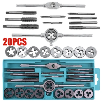 20pcs Tap & Die Set Metric Wrench Thread Extractor Remover Supplies With Toolbox Hand Tools Adjustable Screw Tap DIY kit
20pcs Tap & Die Set Metric Wrench Thread Extractor Remover Supplies With Toolbox Hand Tools Adjustable Screw Tap DIY kit