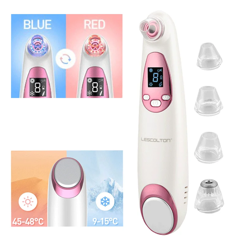 Hot Cold Photon Blackhead Remover Vacuum Suction Electric Deep Facial Nose Cleaner Pore Acne Pimple Extractor Vibration Massager
Hot Cold Photon Blackhead Remover Vacuum Suction Electric Deep Facial Nose Cleaner Pore Acne Pimple Extractor Vibration Massager