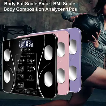New Digital Smart Body Fat Scale BMI Analyzer Fitness Calories Water Weight Scales Electronic Bathroom Scales Bluetooth Scales#
New Digital Smart Body Fat Scale BMI Analyzer Fitness Calories Water Weight Scales Electronic Bathroom Scales Bluetooth Scales#