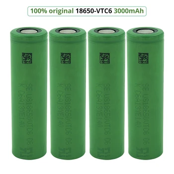 VTC6 3.7V 3000mAh 18650 Li-ion Battery 30A Discharge for US18650VTC6 Tools E-cigarette Batteries Toys Tools Flashlight
VTC6 3.7V 3000mAh 18650 Li-ion Battery 30A Discharge for US18650VTC6 Tools E-cigarette Batteries Toys Tools Flashlight