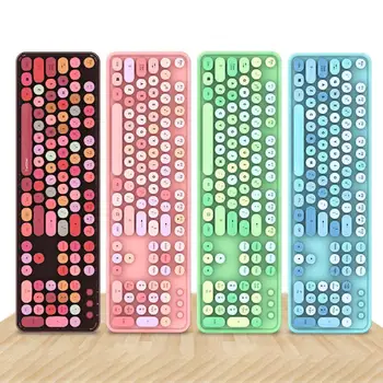 Universal Wireless 2.4Ghz Keyboard Mouse Set Cute Keyboard 1600 DPI Mouse Set for Office Laptop Computer Keyboard Mouse Set
Universal Wireless 2.4Ghz Keyboard Mouse Set Cute Keyboard 1600 DPI Mouse Set for Office Laptop Computer Keyboard Mouse Set