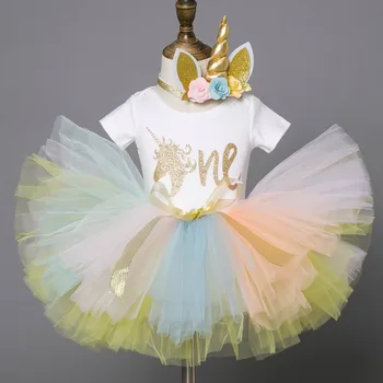 2020 Summer Toddler Dresses for Girls 1st Birthday Party Dress Cartoon Unicorn Rainbow Tutu Dress Infant Vestidos
2020 Summer Toddler Dresses for Girls 1st Birthday Party Dress Cartoon Unicorn Rainbow Tutu Dress Infant Vestidos