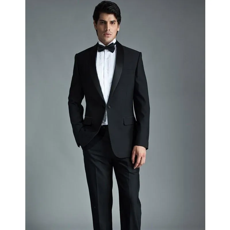 Tailor Made Suits Modern Black Men Suits For Wedding Shawl Lapel Grooms Tuxedos Mens Suits Slim Fit Groomsmen(Jacket+Pants) 
Tailor Made Suits Modern Black Men Suits For Wedding Shawl Lapel Grooms Tuxedos Mens Suits Slim Fit Groomsmen(Jacket+Pants)