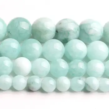 6/8/10/12mm Natural Cyan-Blue Angelite Stone Beads Round Loose Spacer Beads DIY For Jewellery Making Bracelets 15' 'Strand
6/8/10/12mm Natural Cyan-Blue Angelite Stone Beads Round Loose Spacer Beads DIY For Jewellery Making Bracelets 15' 'Strand