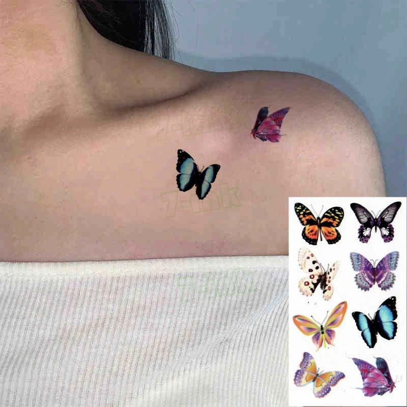 Temporary Tattoo Sticker Playing card suit lightning Crown Body Art Flash Tattoo Water Transfer fake tattoo for women men
