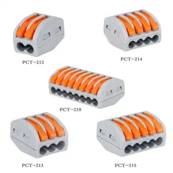 5PCS Mini Fast Wire Connectors Universal Compact Wiring Conductor Push-in Terminal Block Soft And Hard Wire Connector
5PCS Mini Fast Wire Connectors Universal Compact Wiring Conductor Push-in Terminal Block Soft And Hard Wire Connector