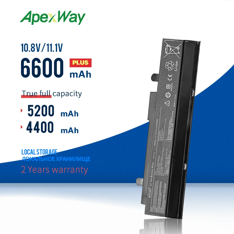 

Apexway A32-1015 Laptop Battery for Asus Eee PC 1011 1015 1016 1215 R011 R051 VX6 Series for Asus Lamborghini Eee PC VX65 VX6S