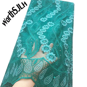 Latest African Net Lace Fabric For Wedding Dress Embroidered Nigerian Lace Fabric Swiss Voile Lace in Switzerland with Beads
Latest African Net Lace Fabric For Wedding Dress Embroidered Nigerian Lace Fabric Swiss Voile Lace in Switzerland with Beads