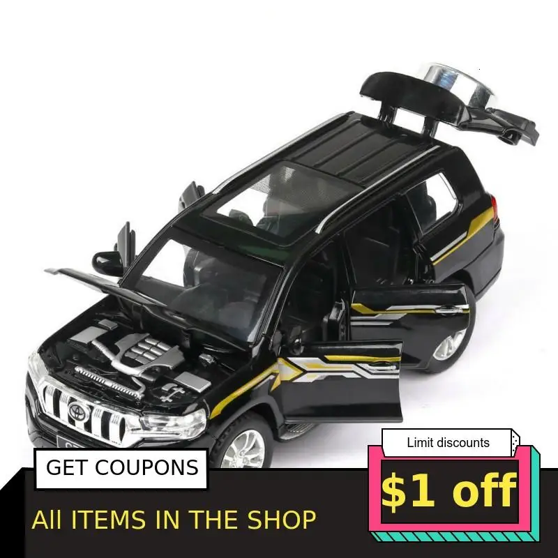 1/32 Toyota Prado High Simulation Cast Alloy Car Model Off-road Diecasts Toy Vehicles Auto SUV The Best Gift For Children
1/32 Toyota Prado High Simulation Cast Alloy Car Model Off-road Diecasts Toy Vehicles Auto SUV The Best Gift For Children