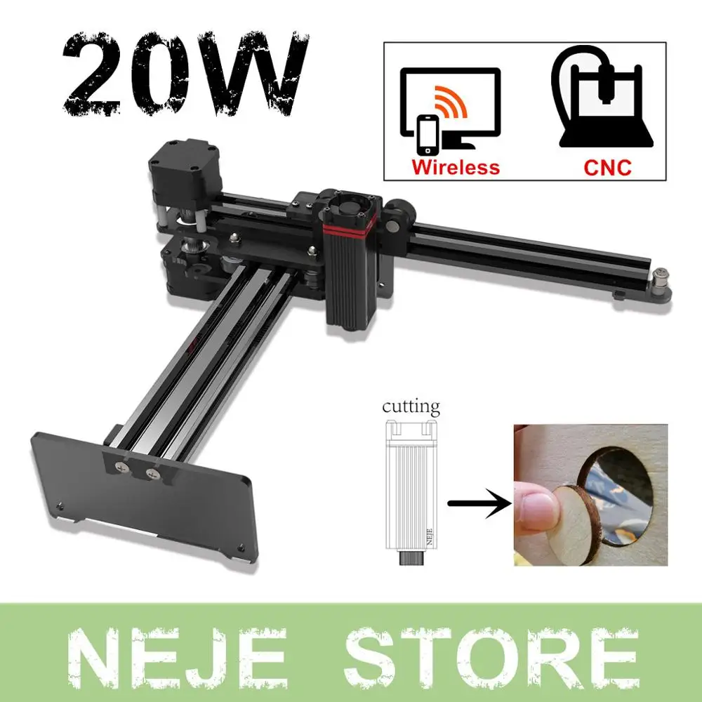 NEJE Master 2 20W CNC Laser Engraver and Cutter Laser Engraving Cutting Machine Laser Printer CNC Router
NEJE Master 2 20W CNC Laser Engraver and Cutter Laser Engraving Cutting Machine Laser Printer CNC Router