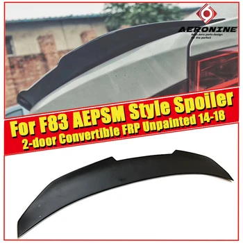 For BMW M4 F83 2-door Convertible Rear Trunk Spoiler Wing FRP Unpainted PSM Style 4 Series 420i 428i 430 Tail Spoiler 2014-18
For BMW M4 F83 2-door Convertible Rear Trunk Spoiler Wing FRP Unpainted PSM Style 4 Series 420i 428i 430 Tail Spoiler 2014-18