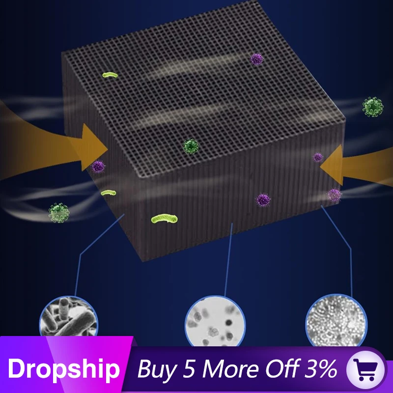 Activated Carbon Water Filter Eco-Aquarium Water Purifier Cube 10X5CM Honeycomb Ultra Strong Filtration & Absorption Filter
Activated Carbon Water Filter Eco-Aquarium Water Purifier Cube 10X5CM Honeycomb Ultra Strong Filtration & Absorption Filter