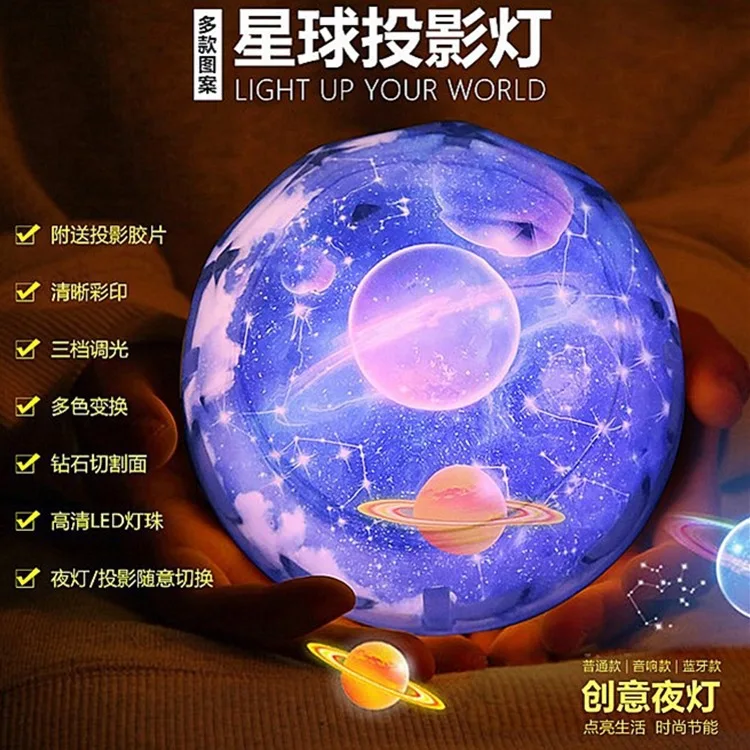 Creative Starry Sky Magic Diamond Projection Lamp Intelligent Dimming LED Rotating Star Light Romantic Universe Projection USB
Creative Starry Sky Magic Diamond Projection Lamp Intelligent Dimming LED Rotating Star Light Romantic Universe Projection USB