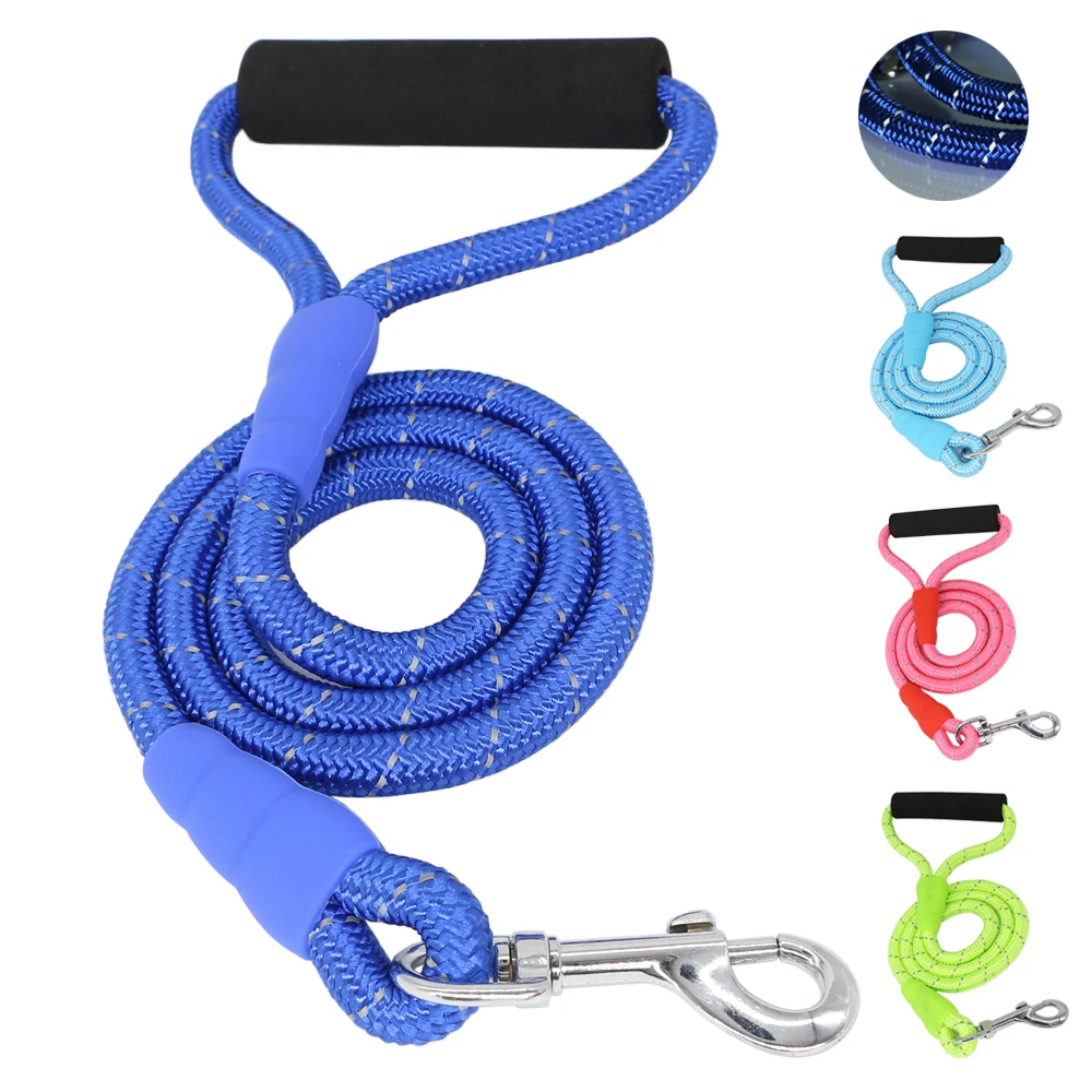 Reflective Dog Leash Nylon Foam Handle Durable Material Sturdy Buckle Metal For Medium Large Dogs Leash Pets Leashes
Reflective Dog Leash Nylon Foam Handle Durable Material Sturdy Buckle Metal For Medium Large Dogs Leash Pets Leashes