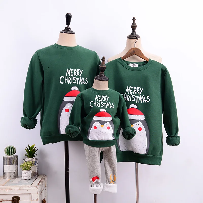 Family Christmas Matching Velvet Sweaters 2019 Winter Mom Father Daughter Son Penguin Print Sweatshirts Mother Me Family Clothes
Family Christmas Matching Velvet Sweaters 2019 Winter Mom Father Daughter Son Penguin Print Sweatshirts Mother Me Family Clothes