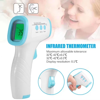 Non-Contact Body Thermometer Forehead Digital Infrared Thermometer Portable Non-Contact Termometro Baby/Adult Temperature
Non-Contact Body Thermometer Forehead Digital Infrared Thermometer Portable Non-Contact Termometro Baby/Adult Temperature