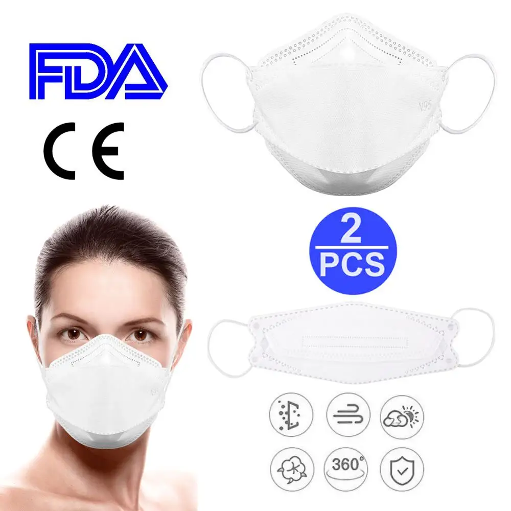 2pcs KN95 Adult Vertical Folding Nonwoven Valved Dust Mask PM 2.5 Respirator Mouth Mask Safety Protective Mask
2pcs KN95 Adult Vertical Folding Nonwoven Valved Dust Mask PM 2.5 Respirator Mouth Mask Safety Protective Mask