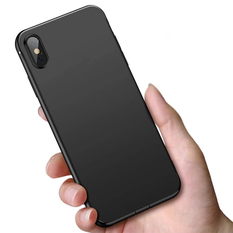 For iPhone XR XS MAX X Case Ultra Thin Matte Soft Back Cover 8 7 6 6s Plus 5 5s SE TPU Protective Phone Cases |