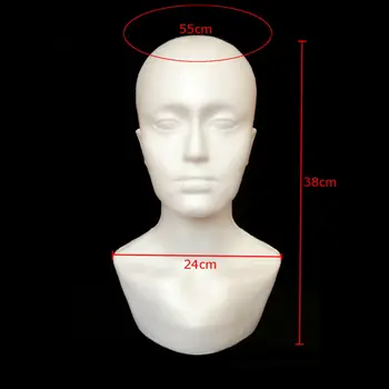 15" Polystyrene Foam Men Mannequin Display Head Bust Shoulder Realistic Displaying Wigs Jewelry Hats DIY
15" Polystyrene Foam Men Mannequin Display Head Bust Shoulder Realistic Displaying Wigs Jewelry Hats DIY