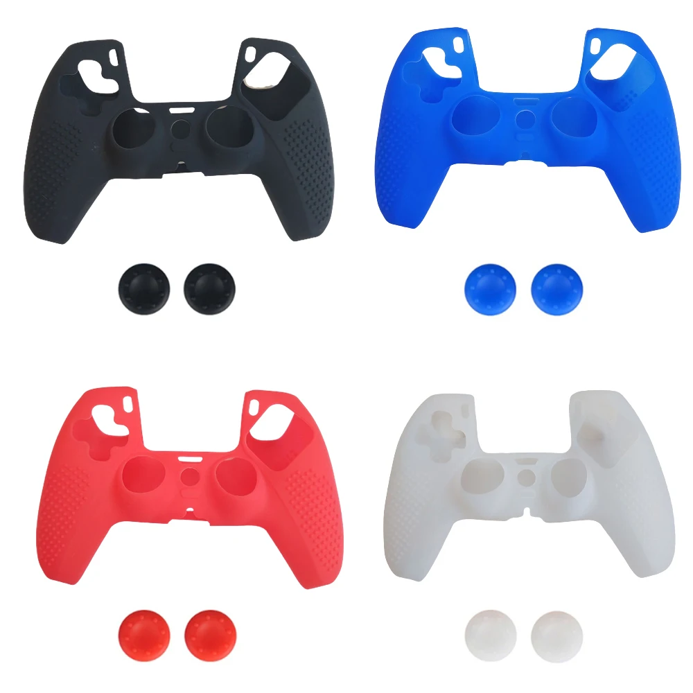 Silicone Case Skin Protective Cover Joystick Thumb Stick Grips Anti-slip Cap For S-ony Playstation Ps5 Controller
Silicone Case Skin Protective Cover Joystick Thumb Stick Grips Anti-slip Cap For S-ony Playstation Ps5 Controller