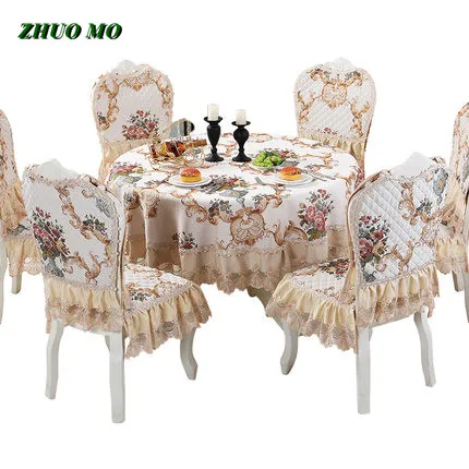 ZHUO MO Chenille Table Cloth luxury European Dining Table Cover for Home decoration Chair Cushion Cover Round Tablecloths
ZHUO MO Chenille Table Cloth luxury European Dining Table Cover for Home decoration Chair Cushion Cover Round Tablecloths