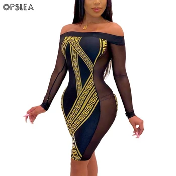 Opslea African Women Mesh Long Sleeve Print Dress Dashiki Autumn New Sexy Slim Fit Dress African Pattern Clothes Robe Africaine
Opslea African Women Mesh Long Sleeve Print Dress Dashiki Autumn New Sexy Slim Fit Dress African Pattern Clothes Robe Africaine
