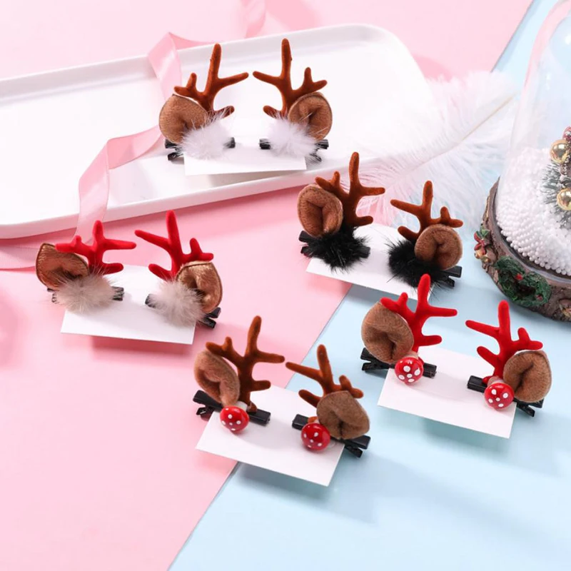 Christmas Hair Accessories Female Antler Plush Hairpins Women Girls Cute Cartoon Elk Cat Ear Three-dimensional Funny Hair Clips
Christmas Hair Accessories Female Antler Plush Hairpins Women Girls Cute Cartoon Elk Cat Ear Three-dimensional Funny Hair Clips