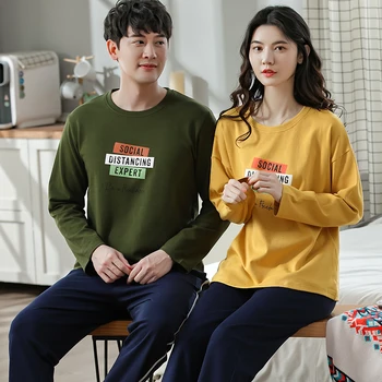 Wontive Men pyjamas suit autumn plus size sleep clothing Cotton casual nightie sleepwear Couple pajamas Long sleeve pijama
Wontive Men pyjamas suit autumn plus size sleep clothing Cotton casual nightie sleepwear Couple pajamas Long sleeve pijama