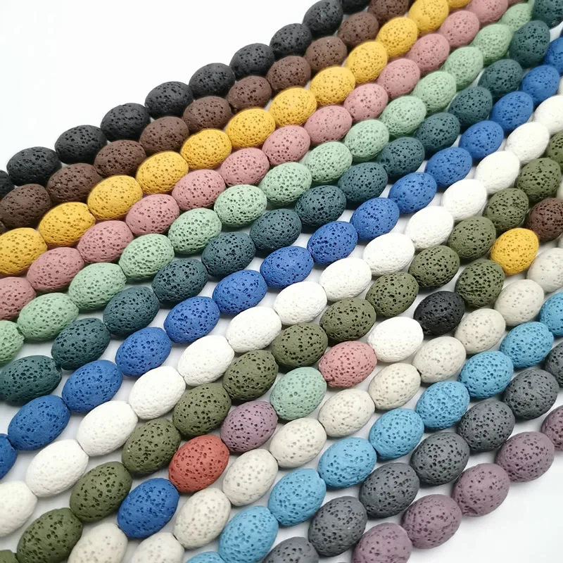 Natural Lava Rock Beads8X12/12x15mm Multi Color Volcanic Stone Loose Beads For DIY Necklace Bracelets Earring Jewelry Making
Natural Lava Rock Beads8X12/12x15mm Multi Color Volcanic Stone Loose Beads For DIY Necklace Bracelets Earring Jewelry Making