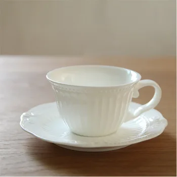 Cup Saucer European Court Series Relief Retro Style White Bone China Coffee Cup and Saucer Afternoon Tea
Cup Saucer European Court Series Relief Retro Style White Bone China Coffee Cup and Saucer Afternoon Tea