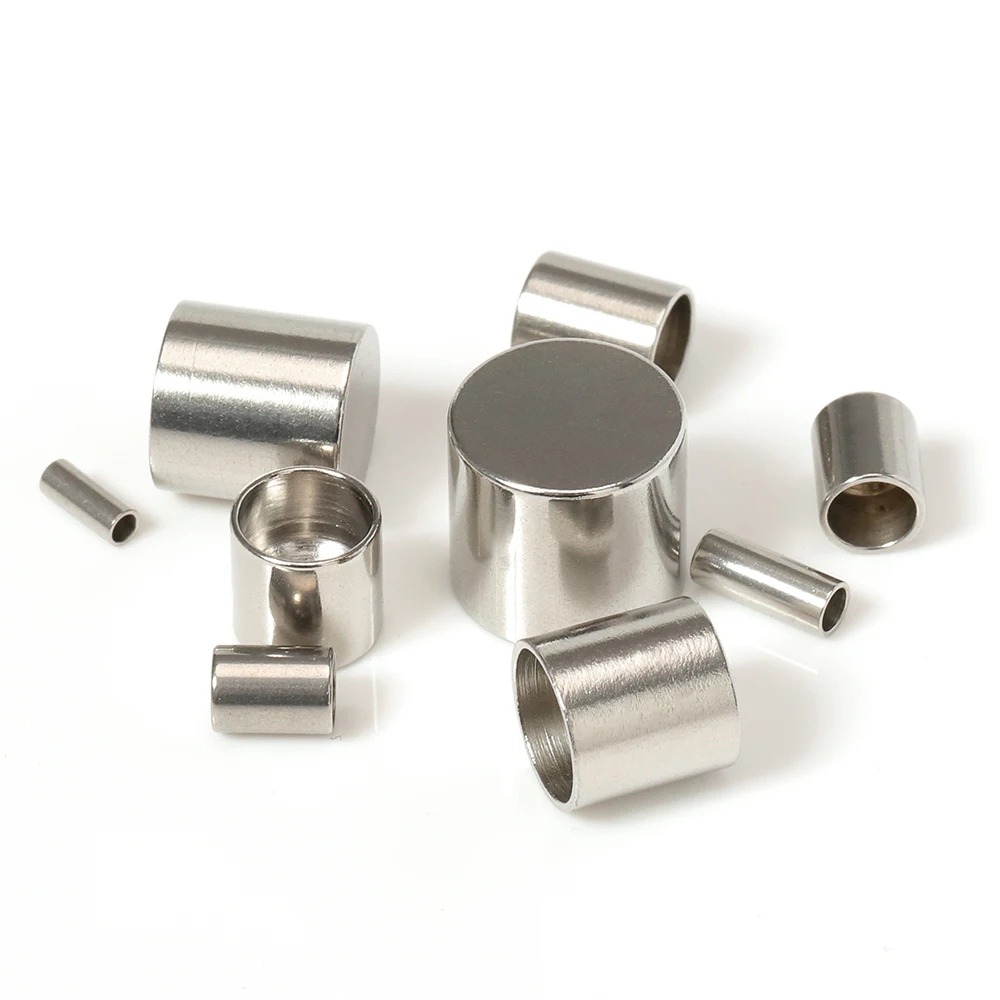 20pcs Stainless Steel End Caps Fit 1.5/2/3/4/5 Leather Rope Fastener End Crimping For DIY Bracelet Accessories Jewelry Findings
20pcs Stainless Steel End Caps Fit 1.5/2/3/4/5 Leather Rope Fastener End Crimping For DIY Bracelet Accessories Jewelry Findings