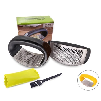 Manual Garlic Presser Curved Garlic Grinding Slicer Chopper Stainless Steel Garlic Multi-function Presses Cooking Gadgets Tool
Manual Garlic Presser Curved Garlic Grinding Slicer Chopper Stainless Steel Garlic Multi-function Presses Cooking Gadgets Tool