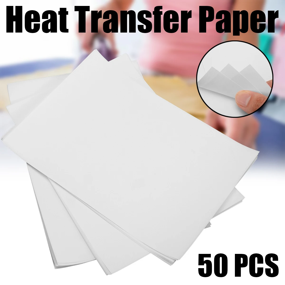 50 шт. белая теплопередающая бумага A4 удобное использование водная горка струйная
