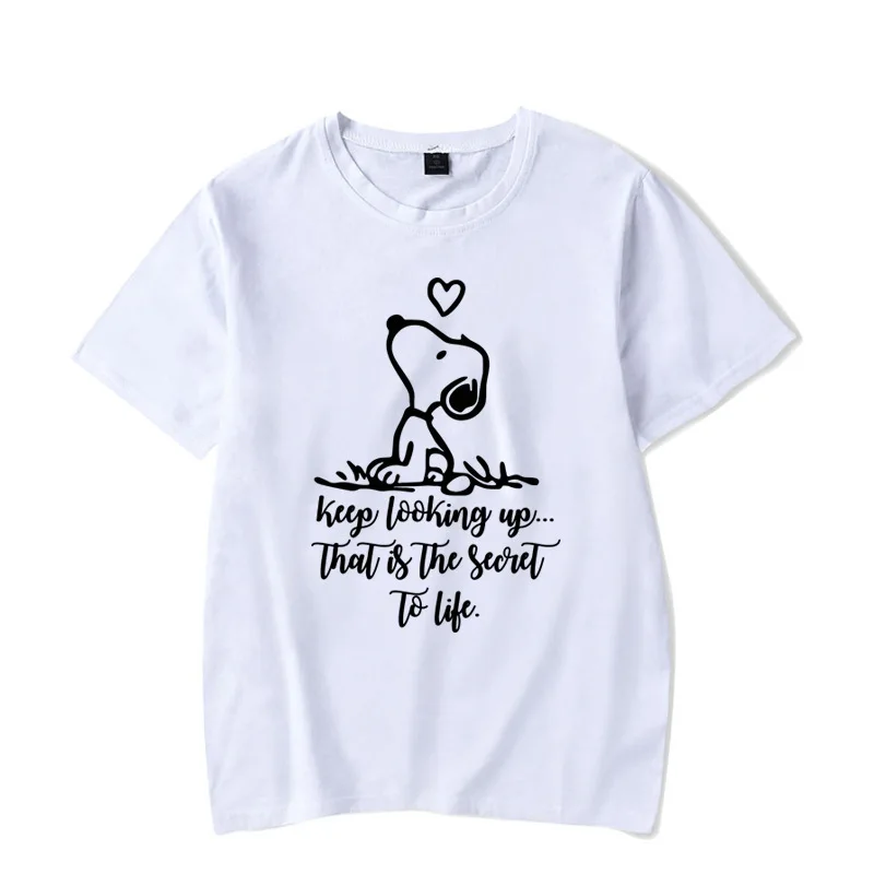 Women 2020 Summer Tee Shirt Femme Funny Snoopy Dog Printed Harajuku T Shirt Korean Tops Streetwear Camiseta Mujer XS-4XL