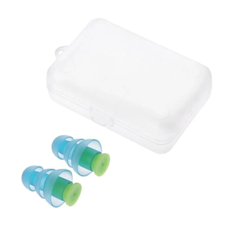 

1Pair Waterproof Soft Swimming Earplugs Nose Clip Case Prevent Water Protection Ear Plug Soft Silicone Swim Dive Supplies