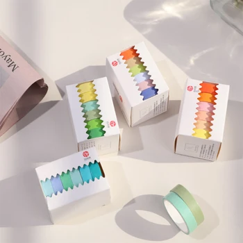 6pcs/set Pure Color Washi Paper Masking Tape Set Cute Makaron Adhesive Label Sticker For Scrapbooking Planner Diy Journal Diary
6pcs/set Pure Color Washi Paper Masking Tape Set Cute Makaron Adhesive Label Sticker For Scrapbooking Planner Diy Journal Diary