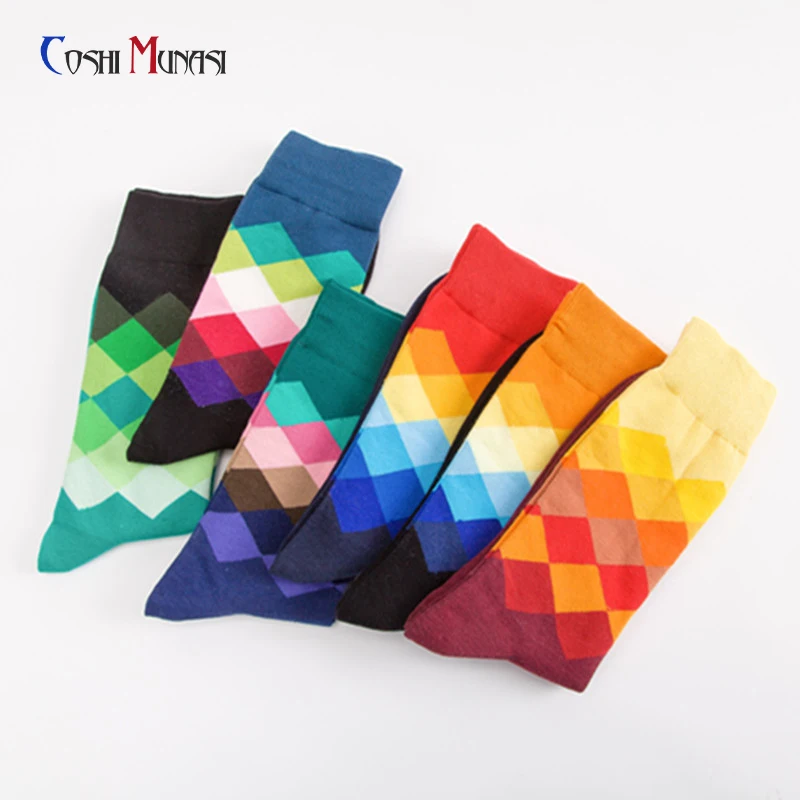Men Socks Explosion of Foreign Trade Leisure Socks Male High Quality Breathable Colorful Rhombus Pattern Socks Sweat Cotton Sock
Men Socks Explosion of Foreign Trade Leisure Socks Male High Quality Breathable Colorful Rhombus Pattern Socks Sweat Cotton Sock