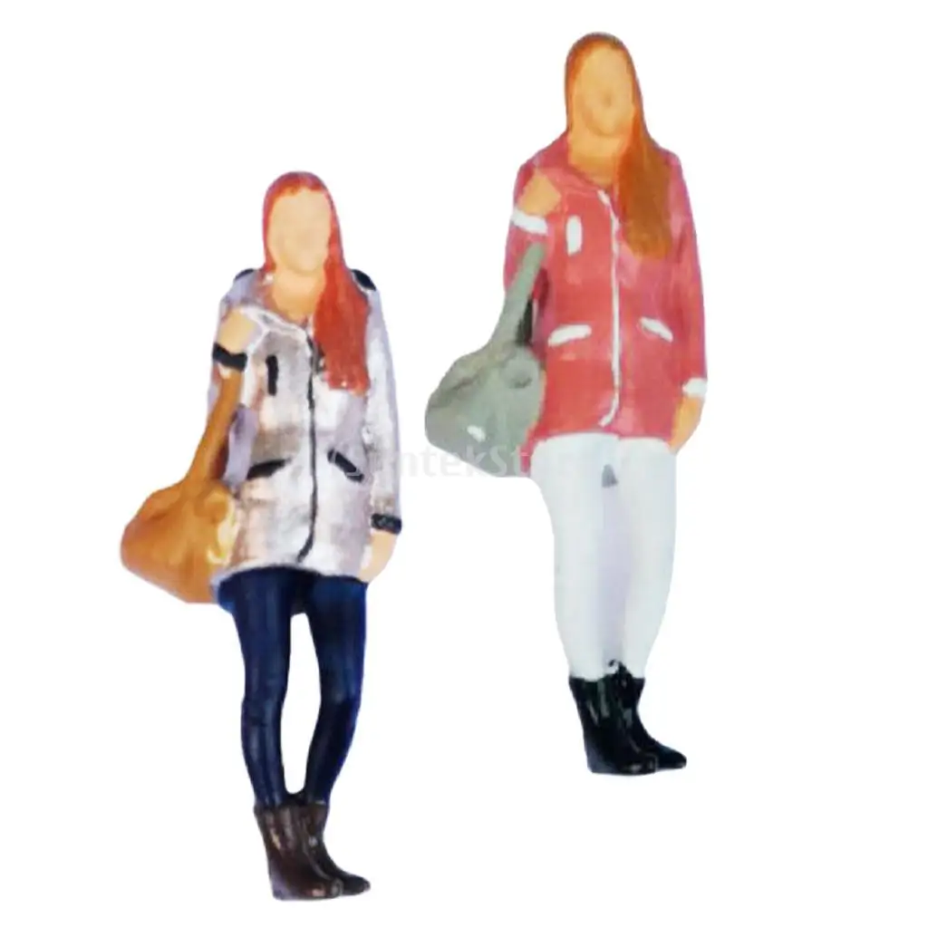 1pc Tiny People Figures, 1/64 Scale Model Train People Hand Painted Fashion Girl Model Miniatures Figures for Miniature Scenes 1pc Tiny People Figures, 1/64 Scale Model Train People Hand Painted Fashion Girl Model Miniatures Figures for Miniature Scenes