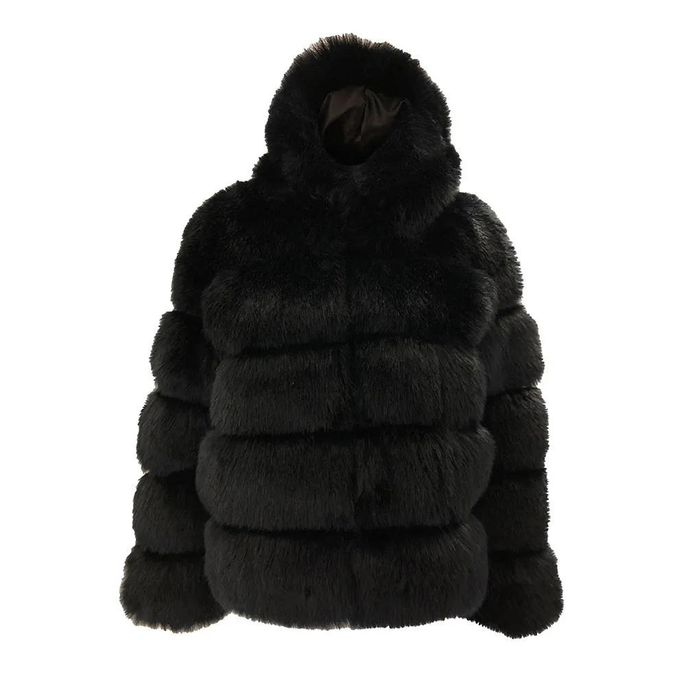 Winter Fall Fashion Faux Fur Warm Thick Outerwear Jacket - Paris Brand Winter Fall Fashion Faux Fur Warm Thick Outerwear Jacket - Paris Brand