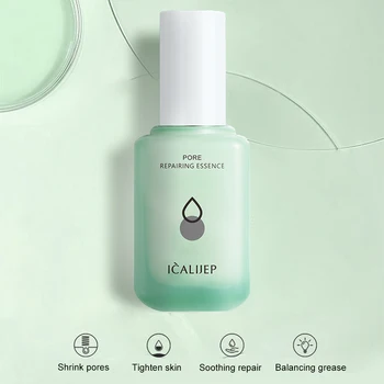 60ml Shrink Pores Serum Tighten Refining Moisturizing Face Firming Essence Green Louch Smoothing Pore Shrink Essence
60ml Shrink Pores Serum Tighten Refining Moisturizing Face Firming Essence Green Louch Smoothing Pore Shrink Essence