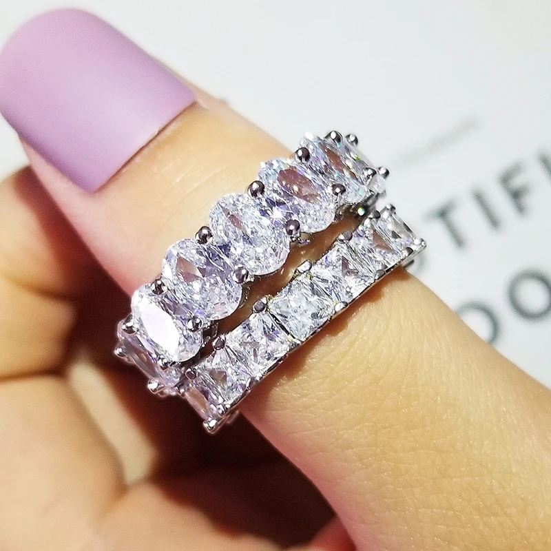 Black Friday Sterling Silver 925 Rings For Women 2 Ct Rings 2-Pc Princess Cut Wedding Engagement Jewelry Ring Set R5730
Black Friday Sterling Silver 925 Rings For Women 2 Ct Rings 2-Pc Princess Cut Wedding Engagement Jewelry Ring Set R5730