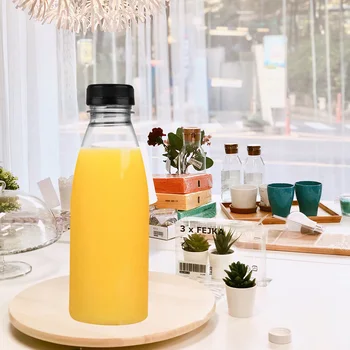 6PCS 500ml Empty Beverage Drink Bottle PET Clear Storage Containers Plastic Juice Bottle with Lids (Black Caps)
6PCS 500ml Empty Beverage Drink Bottle PET Clear Storage Containers Plastic Juice Bottle with Lids (Black Caps)