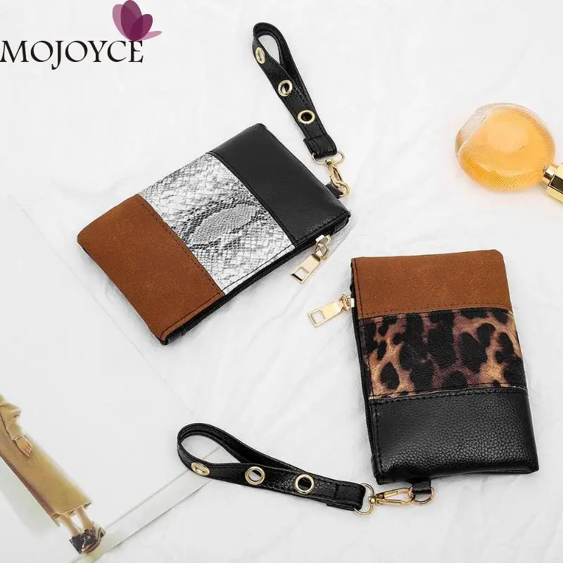 Fashion Women PU Leather Handbag Snake Leopard Splicing Money Purse Wrist Clutch Ladies Daily Small Wallet
Fashion Women PU Leather Handbag Snake Leopard Splicing Money Purse Wrist Clutch Ladies Daily Small Wallet