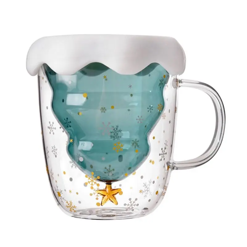 300ML Christmas Tree Insulating Mug Cup Double Layer Glass Heat Resistant Cup Coffee Milk Tea Cups
300ML Christmas Tree Insulating Mug Cup Double Layer Glass Heat Resistant Cup Coffee Milk Tea Cups