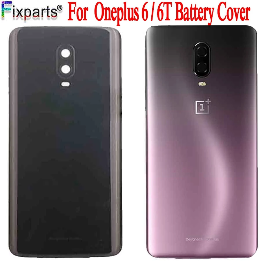Оригинальное стекло для OnePlus 6 6T Задняя Крышка батарейного отсека заднее Oneplus 7 Pro 1