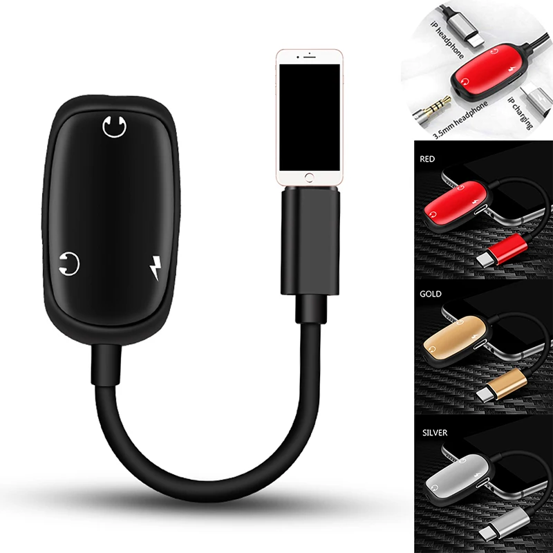 3 In 1 Dual 8 Pin and 3.5mm Headphone Jack Earphone Charging Splitter for IPhone XR XS Max X Phone Case Audio Aux Charging Cable
3 In 1 Dual 8 Pin and 3.5mm Headphone Jack Earphone Charging Splitter for IPhone XR XS Max X Phone Case Audio Aux Charging Cable