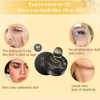 Black Pearl Eye Mask Vitamin Moisturizing Soothing Tired Eye Patches Under The Eyes Gel Sleep Maski Tighten Eye Pouch 60Pcs
Black Pearl Eye Mask Vitamin Moisturizing Soothing Tired Eye Patches Under The Eyes Gel Sleep Maski Tighten Eye Pouch 60Pcs