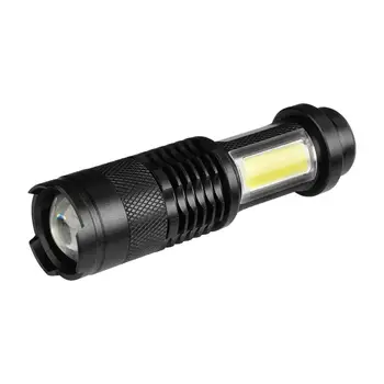 Mini Portable LED Flashlight Torch With Clip XPE LED+COB Flashlight 4 Modes Torch Lamp Camping Light Flashlight 18650
Mini Portable LED Flashlight Torch With Clip XPE LED+COB Flashlight 4 Modes Torch Lamp Camping Light Flashlight 18650
